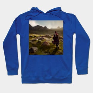 Scottish Highlander in Clan Tartan Hoodie